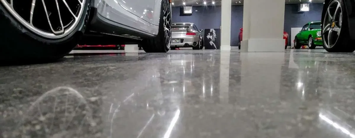 Professional concrete flooring services background